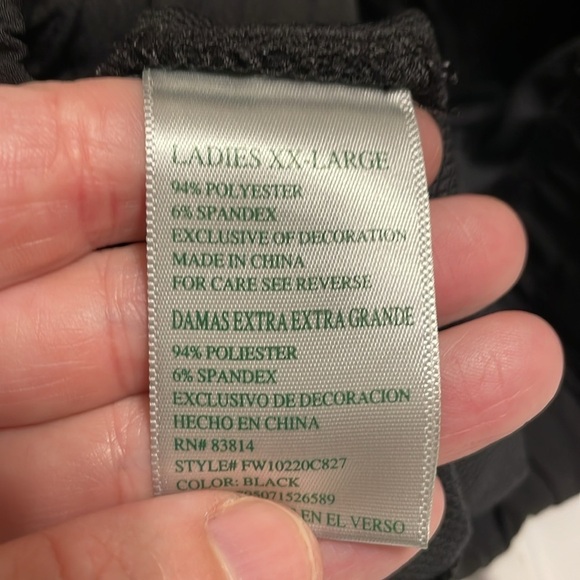 Tangerine Women Shorts XXL Black Stretch Workout Athleisure Loungewear Preppy - Picture 12 of 17